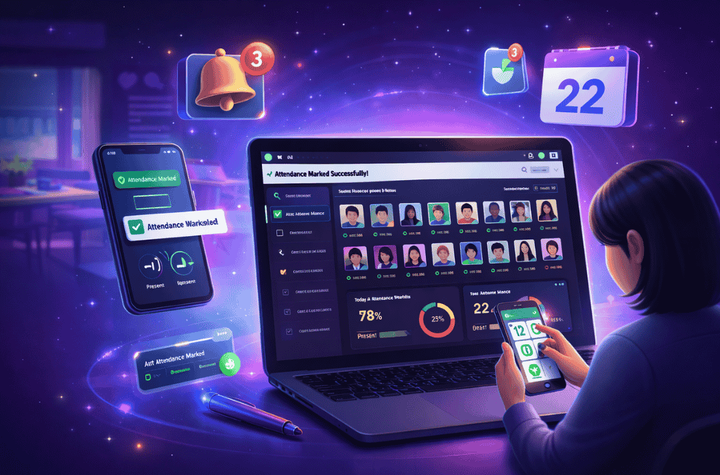 Smart Attendance Dashboard UI